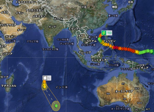 Tropical Cyclone Claudia　5PM IST Sun Dec9 2012   2012-12-09 23-45-37-335.png
